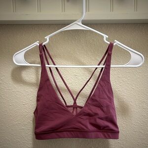 Lululemon Pink Strappy Sports Bra